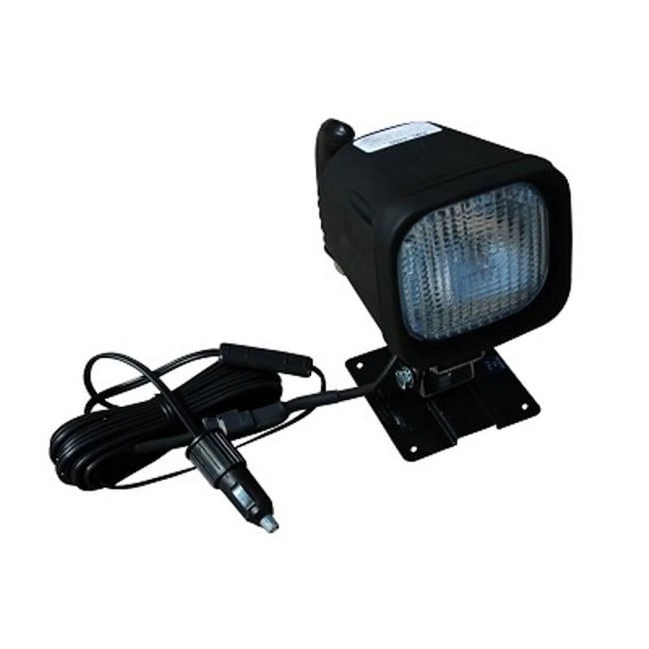 Larson Electronics  12 - 24V DC & 35 watt Control Light Black HID Permanent Mount Spotlight with Control Arm - 3200 Lumen - 1400 ft. Spot