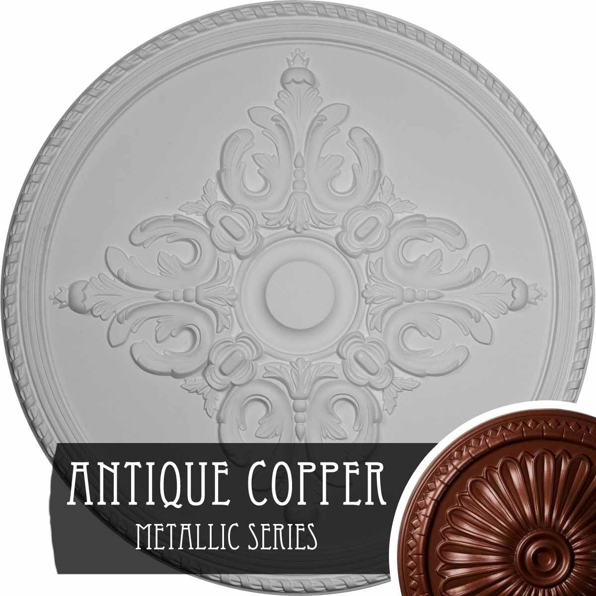 40 5/8x22OD x 1 3/4x22P Milton Ceiling Medallion (Ultra Pure White)