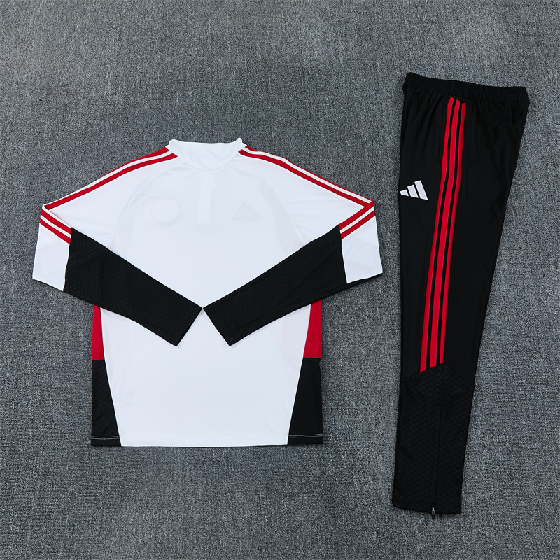 Ajax 26/27 Half Zipper Training Suit - White 2