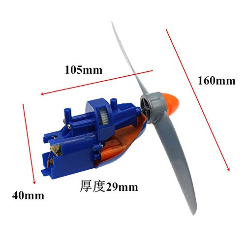 GURSAC dc Electronic Starter DC 130 Electronic Starter, Aircraft Power Unit High Speed Large Wing Wind Pull Kit, Propeller Toy RC Drone Airplane Quadcopter Model, DIY Driver Parts