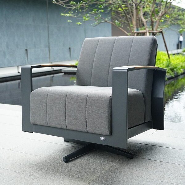 7Piece Patio Acrylic Sponge Sofa and Chair Set with Table and Bench