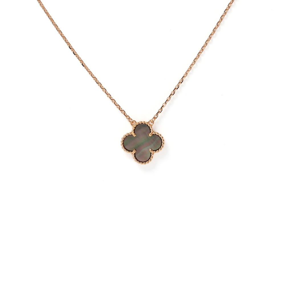 Van Cleef & Arpels Vintage Alhambra Necklace 18K Rose Gold Mother of Pearl VCARP4KK00