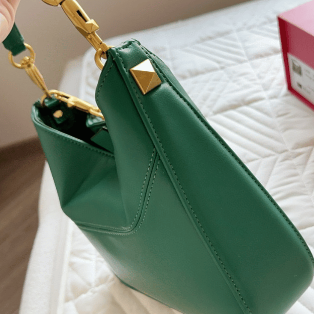 Valentino Locò Shoulder Bag Green 11 Inches