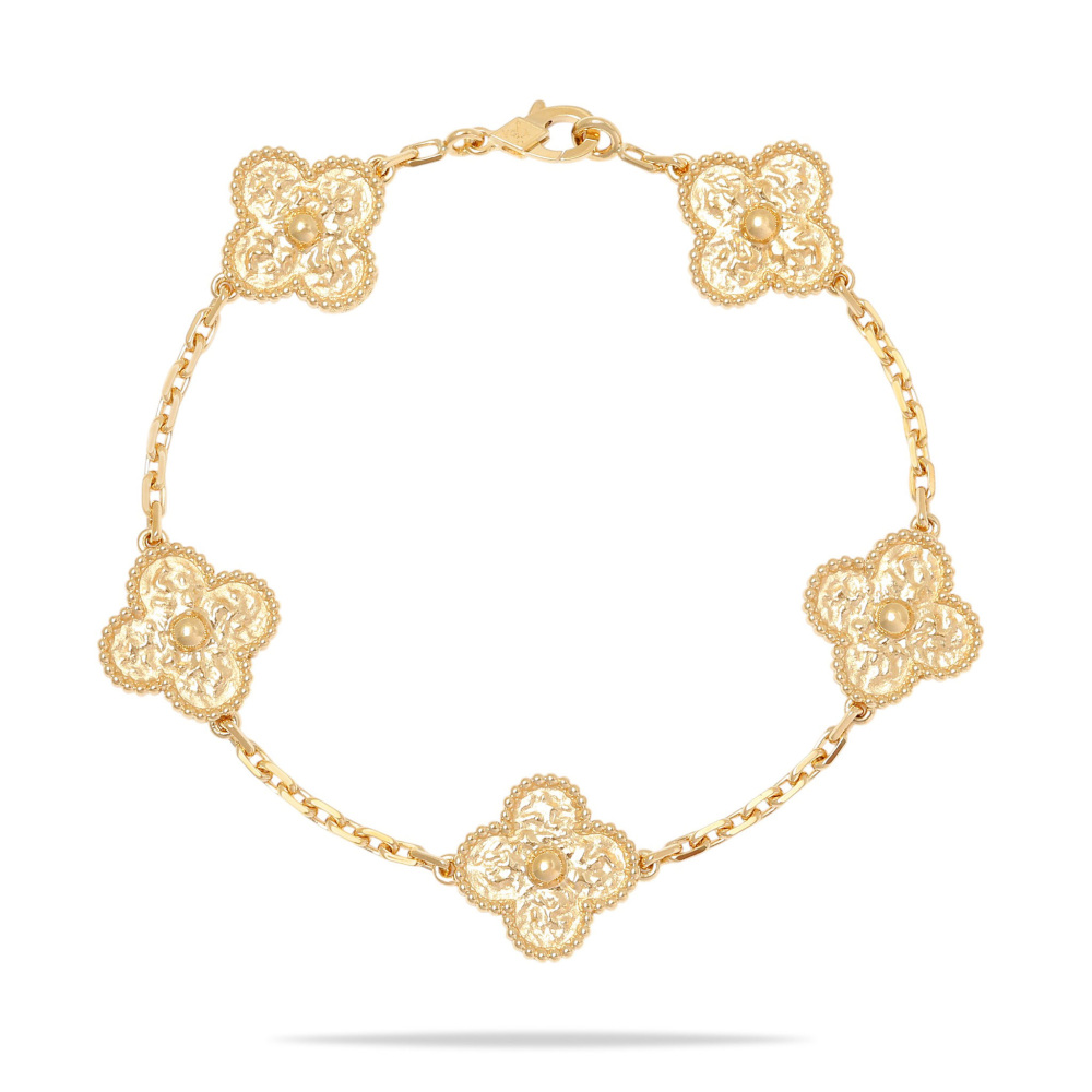 Van Cleef & Arpels Vintage Alhambra Bracelet 18K Yellow Gold VCARO1IE00