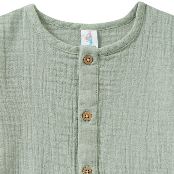 Topomini Newborn Musselin-Overall mit Knopfleiste