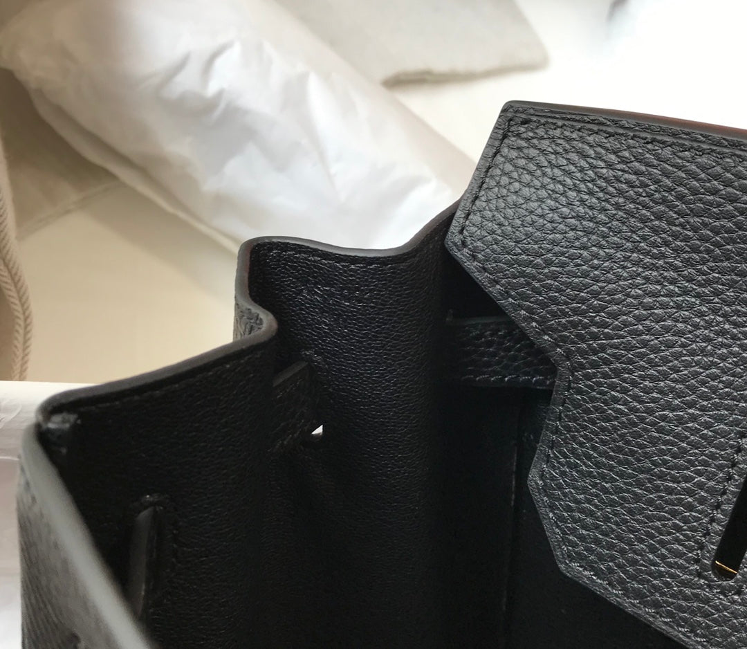 Hermes Birkin 35Cm Bag Black Togo Gold Hardware