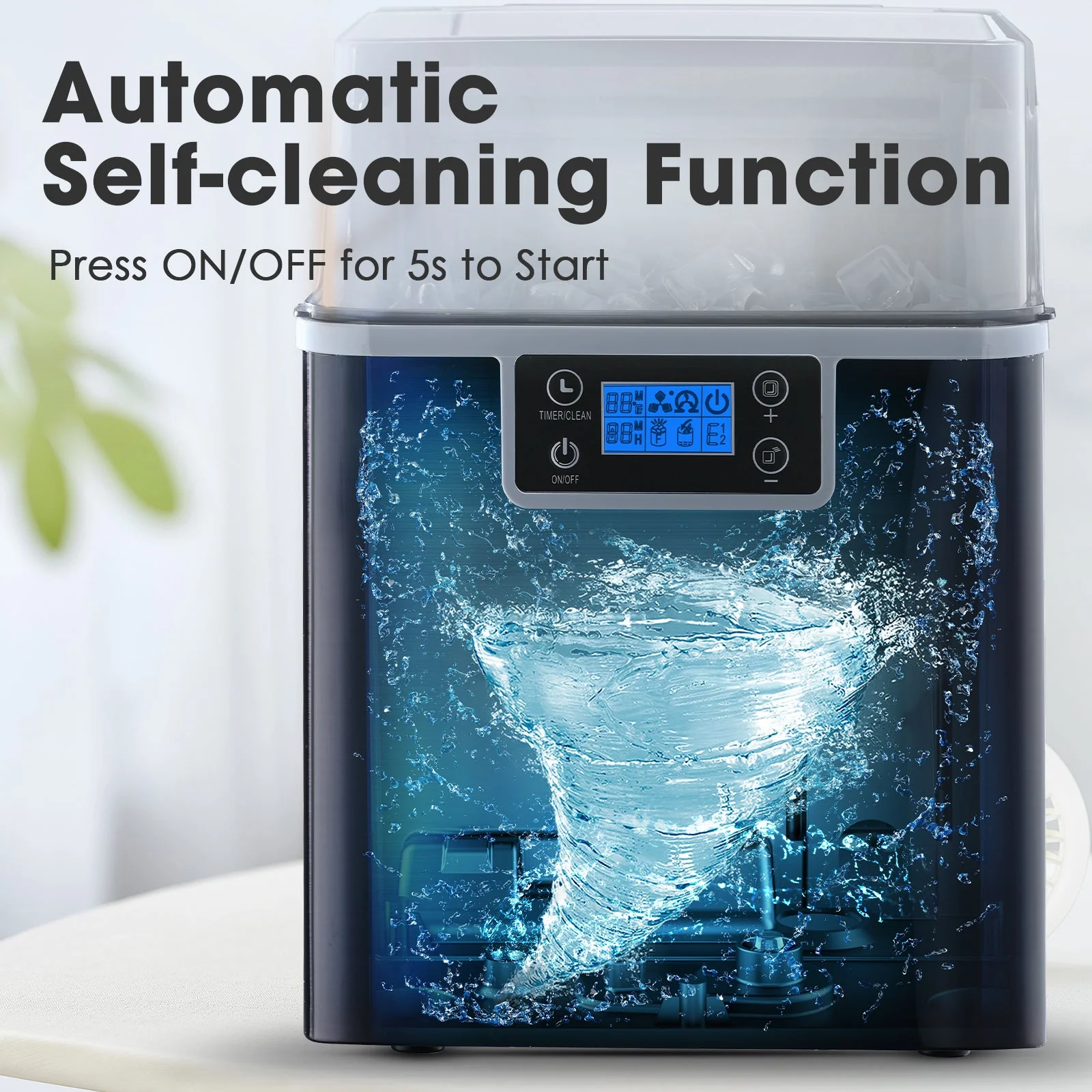 Square Cube Ice Maker Z5820AF-BLACK