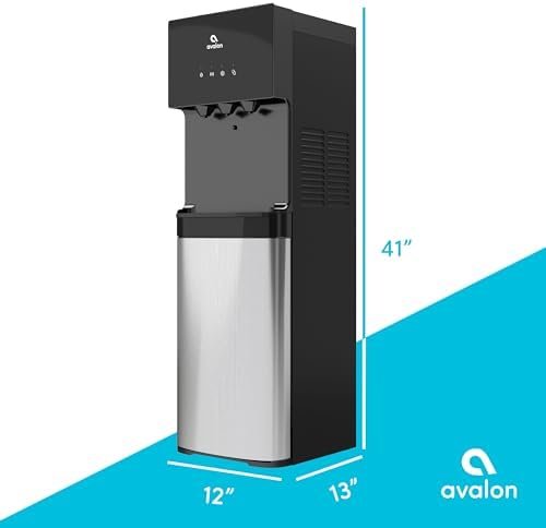 Bottom Loading Water Cooler Water Dispenser with 3 Temperature Settings – Hot, Cold & Room Water, Durable Stainless Steel Construction, Anti-Microbial Coating