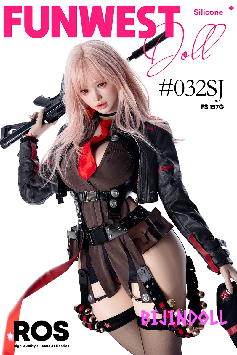 Funwest 157cm G-cup Silicone Sex Doll Lucy with ROS Head #032SJ Battle Girl