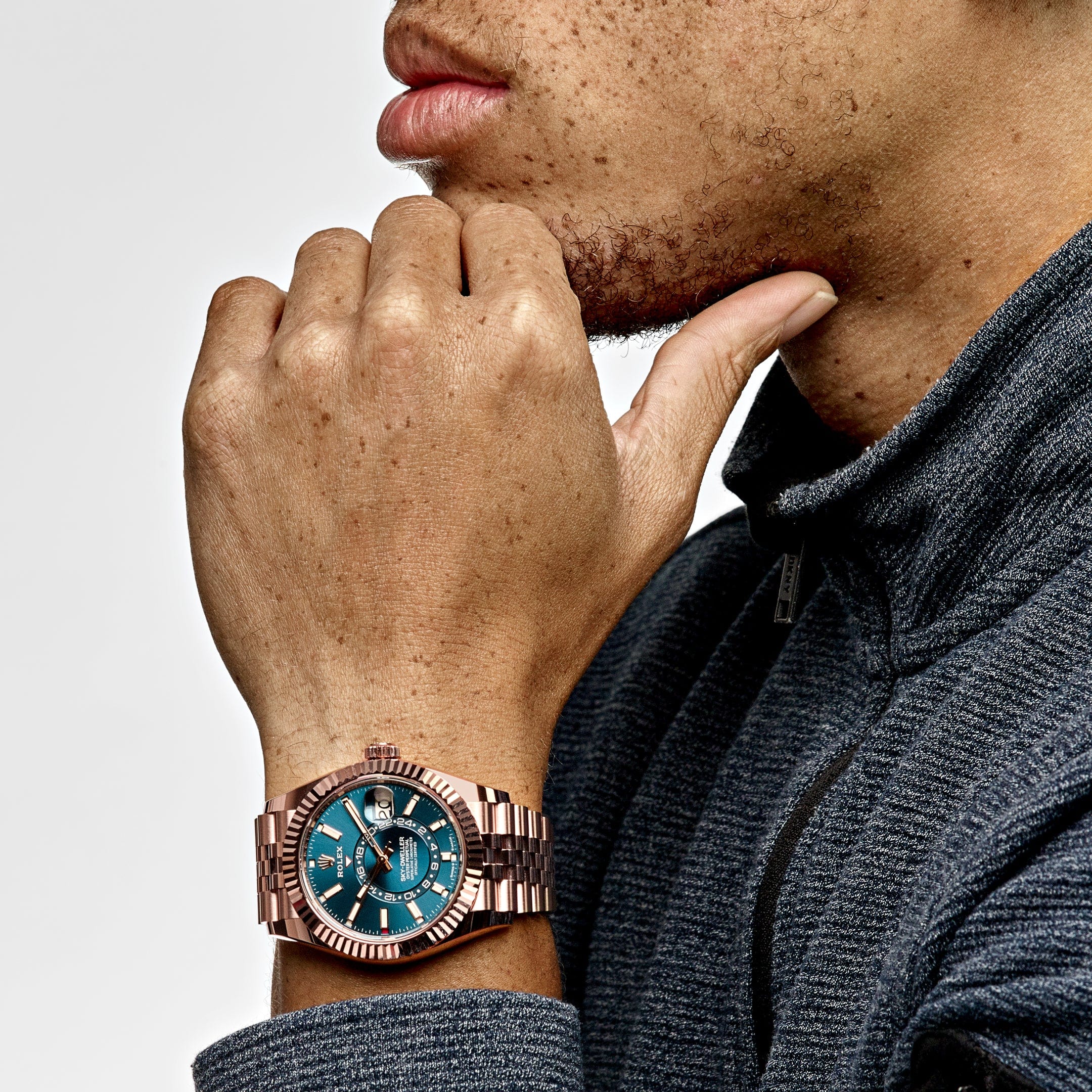 Rolex Sky-Dweller 336935 Rose Gold Blue-Green Dial Jubilee (2025)
