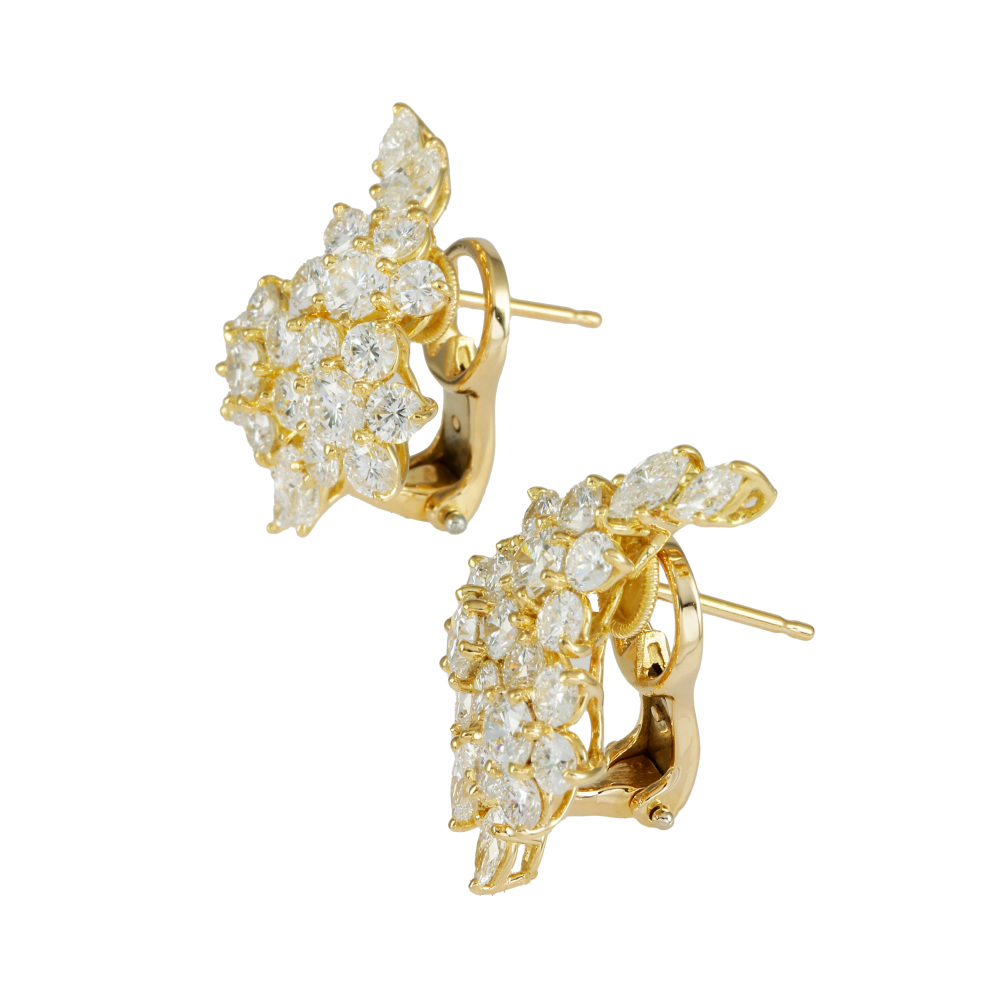 Tiffany & Co. Tiffany Diamond K18YG Yellow Gold Earrings