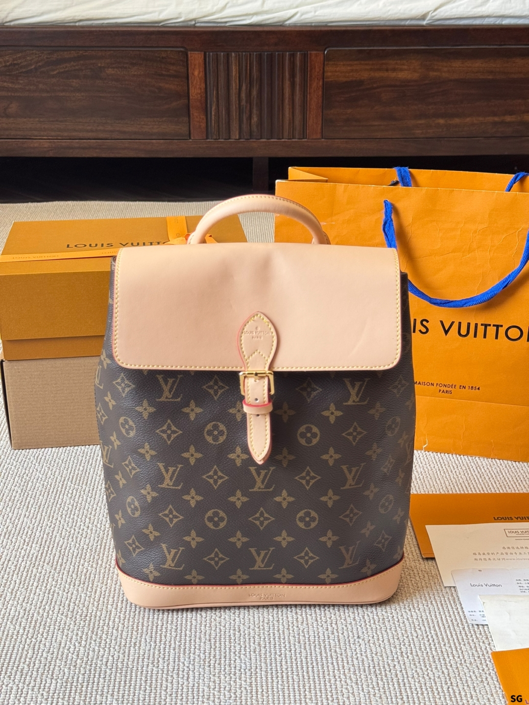 LV soho fashion backpack - cnluxepick