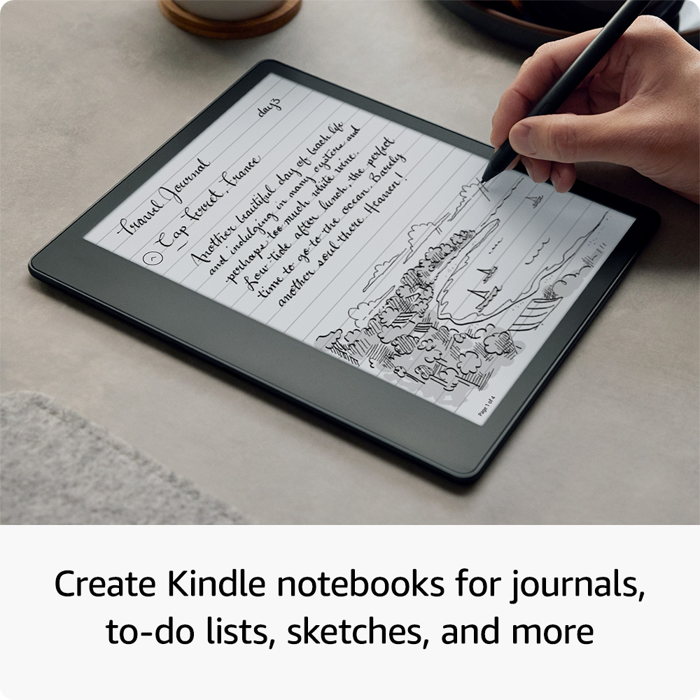 Amazon - Kindle Scribe Digital Notebook- 16 GB with Basic Pen - 2022 - Gray