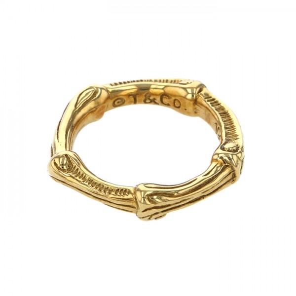 Tiffany & Co. Tiffany Bamboo Ring K18YG Yellow Gold Ring