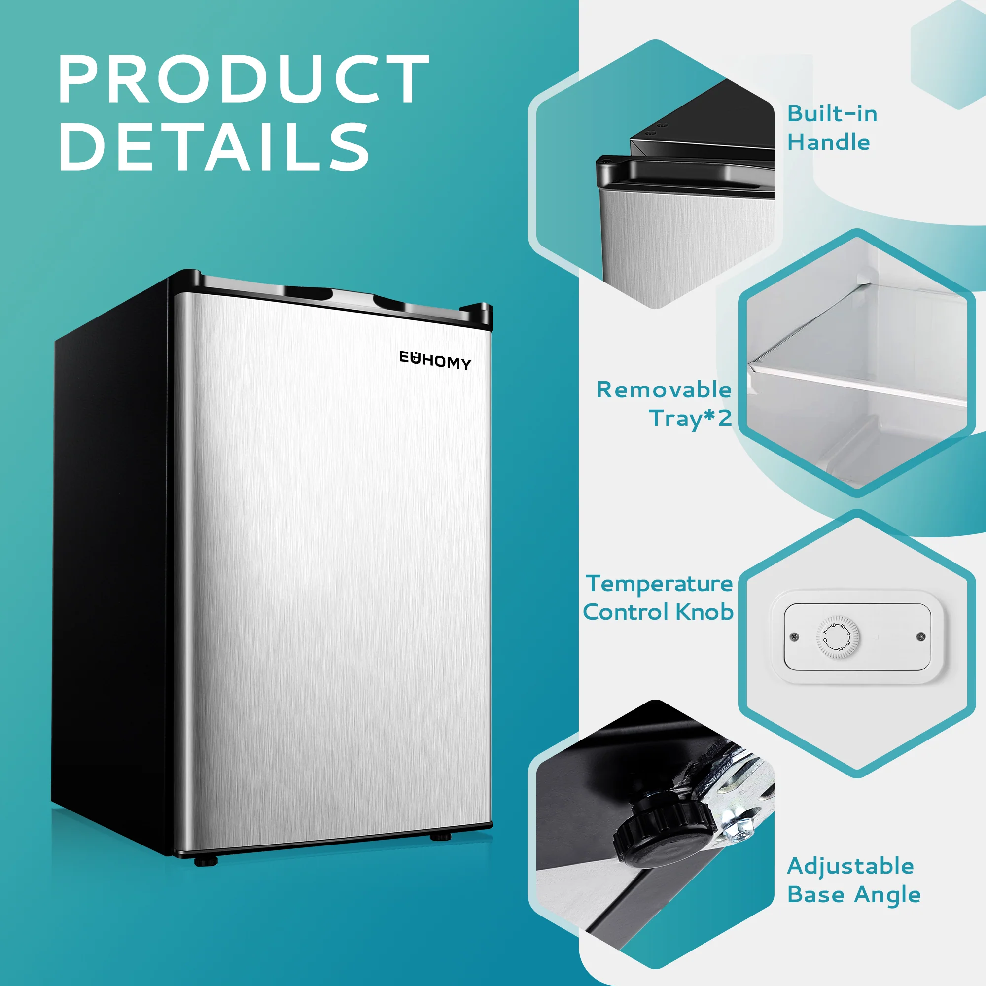 Compact Mini Freezer, Upright freezer Rapid Cooling
