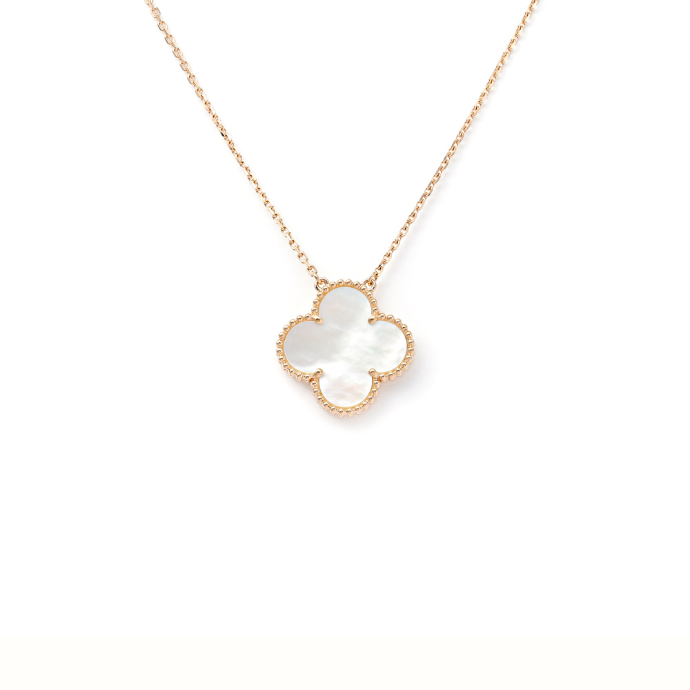 Van Cleef & Arpels Magic Alhambra Ginza Boutique Limited Necklace 18K Rose Gold Mother of Pearl VCARO41300