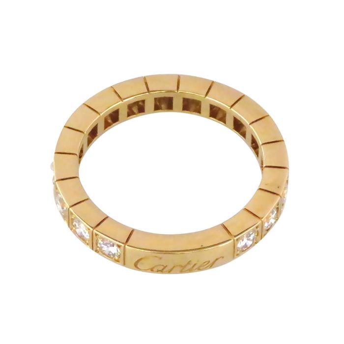 Cartier Laniere Ring 18K Yellow Gold Diamond BC0742
