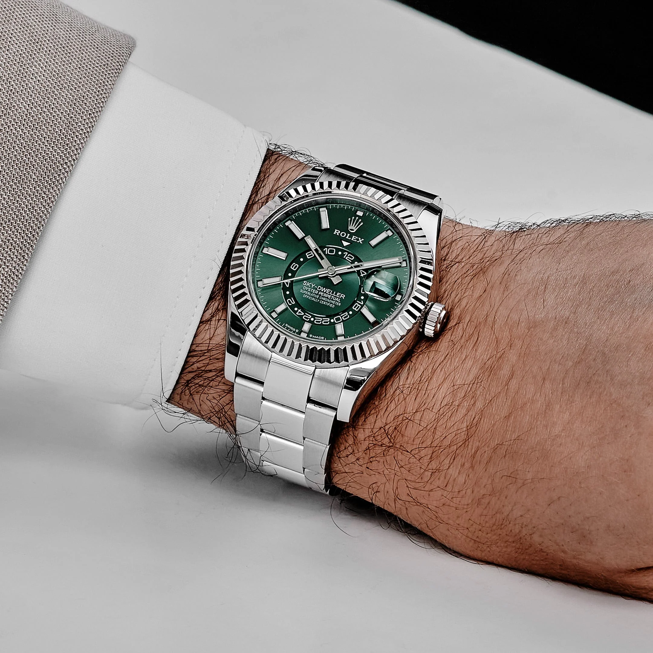 Rolex Sky-Dweller 336934 Stainless Steel Green Dial Oyster (2025)