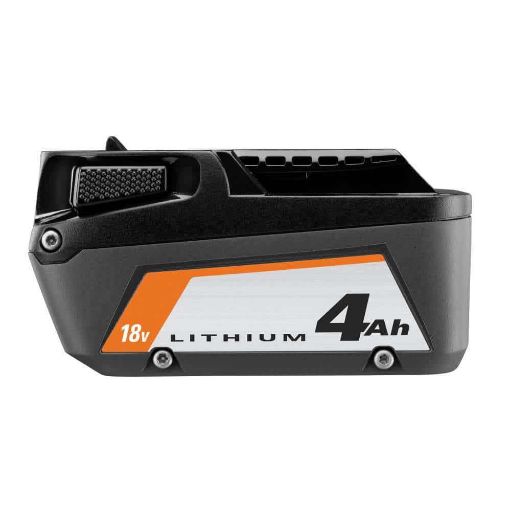 Ridgid 18V Lithium-Ion (2) 4.0 Ah Battery Starter Kit with Charger and Bag AC93044SBN