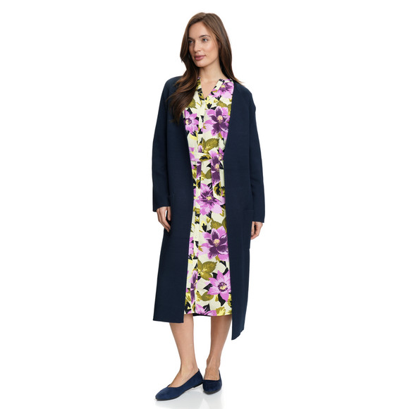 Gina Benotti Damen Strickjacke lang geschnitten