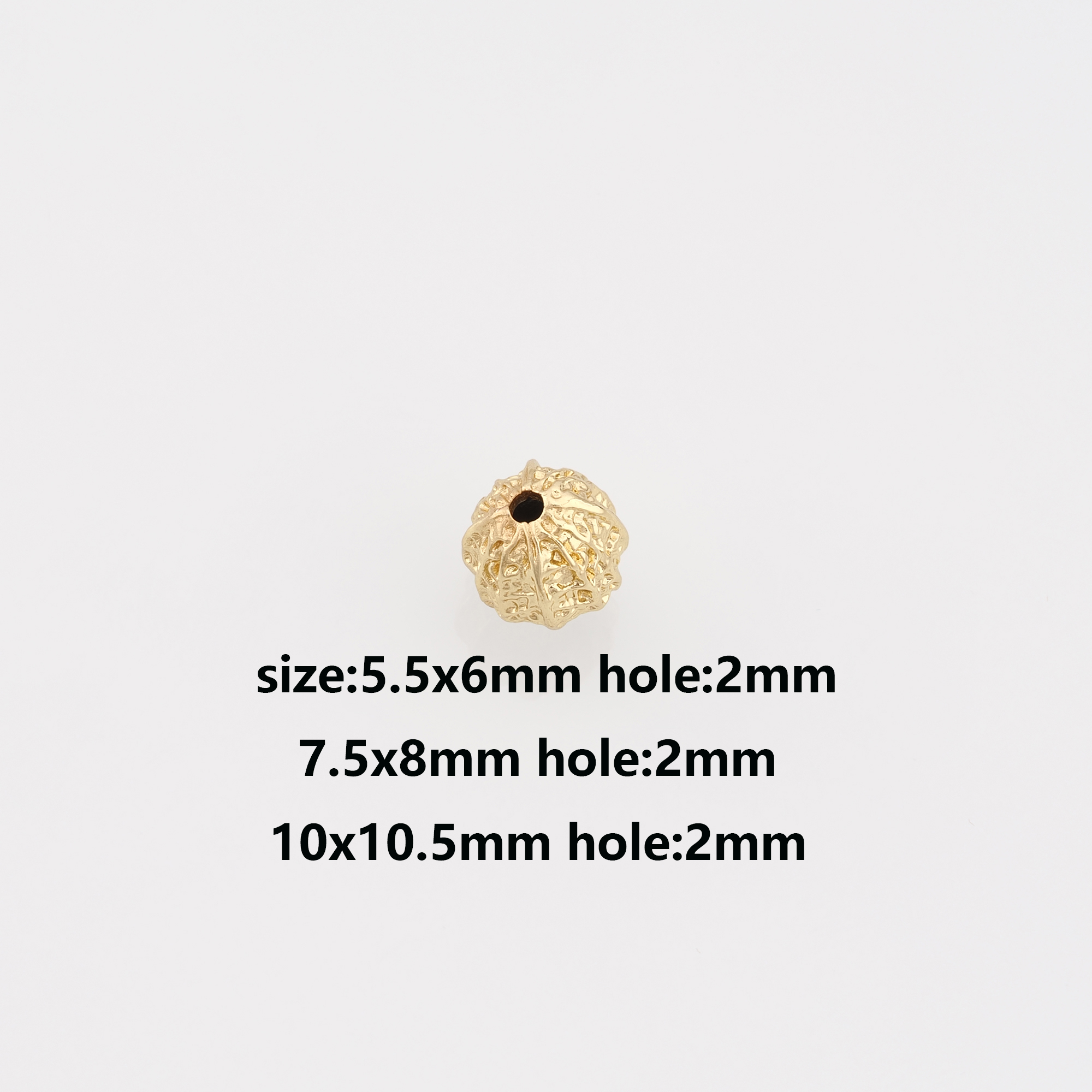 18K Gold Filled Geometric Spacer Beads,Geometric Bead for Bracelet Jewelry Necklace Making Supply