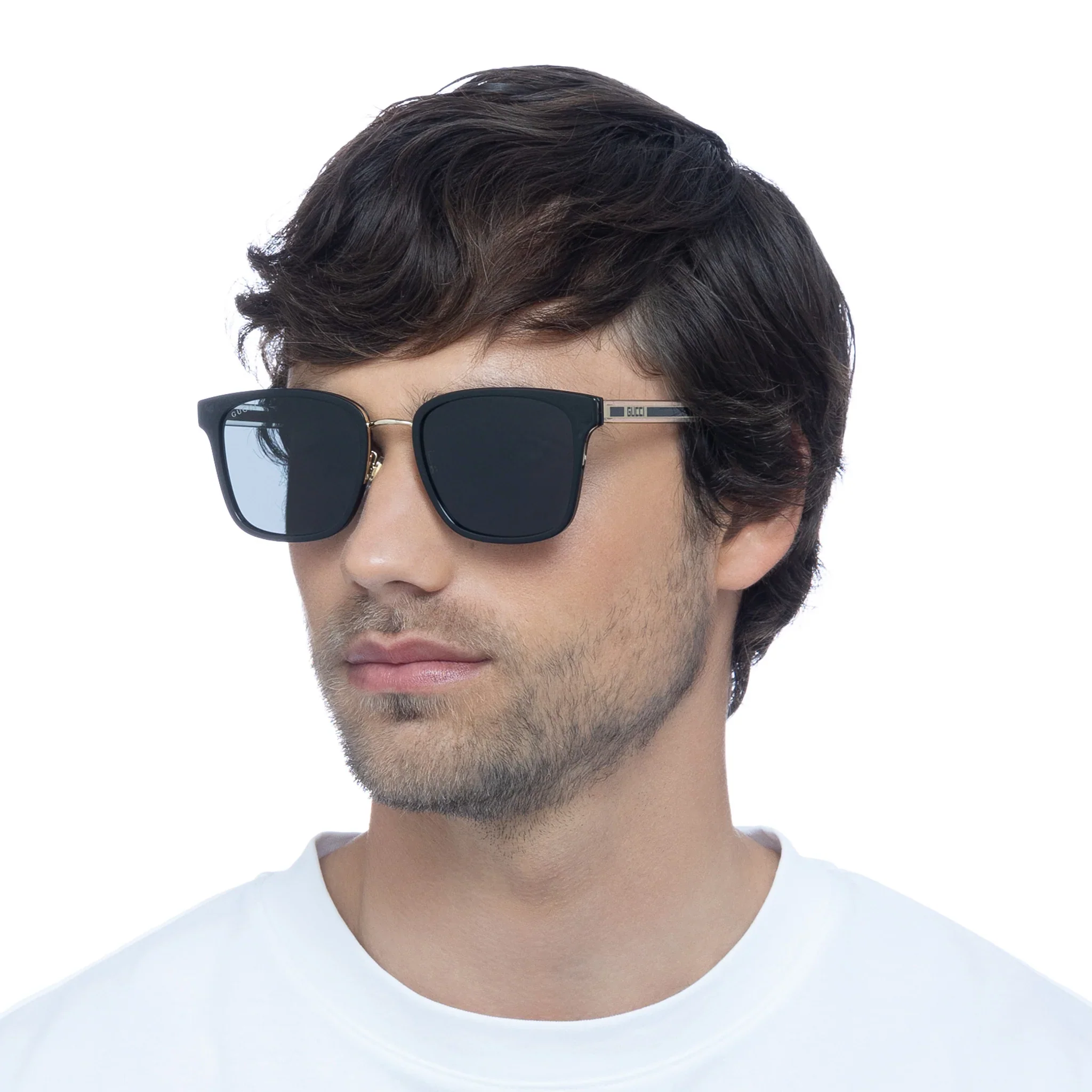 Gucci GG0563SK Square Frame Black Sunglasses