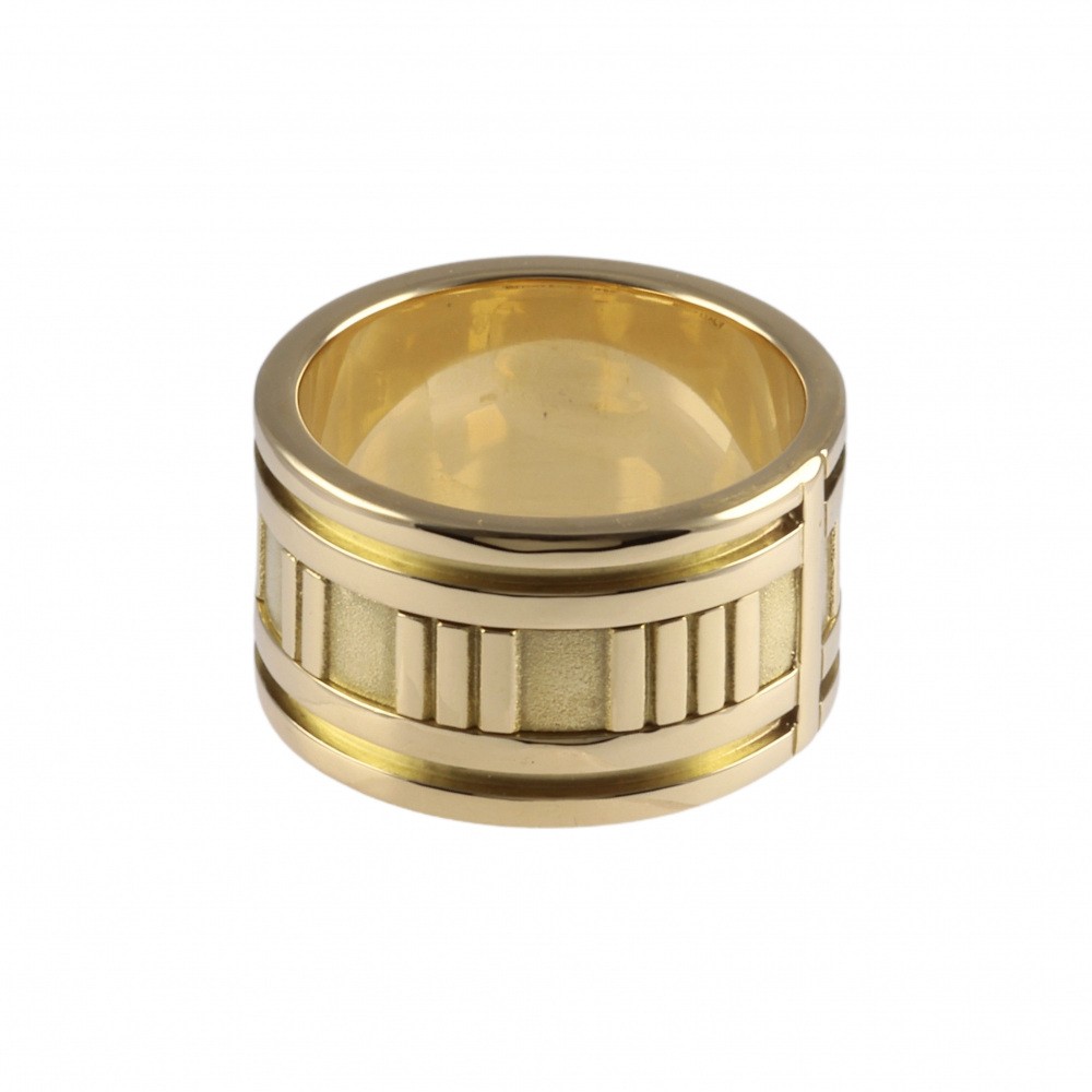 Tiffany & Co. Atlas Wide Ring 18K Yellow Gold