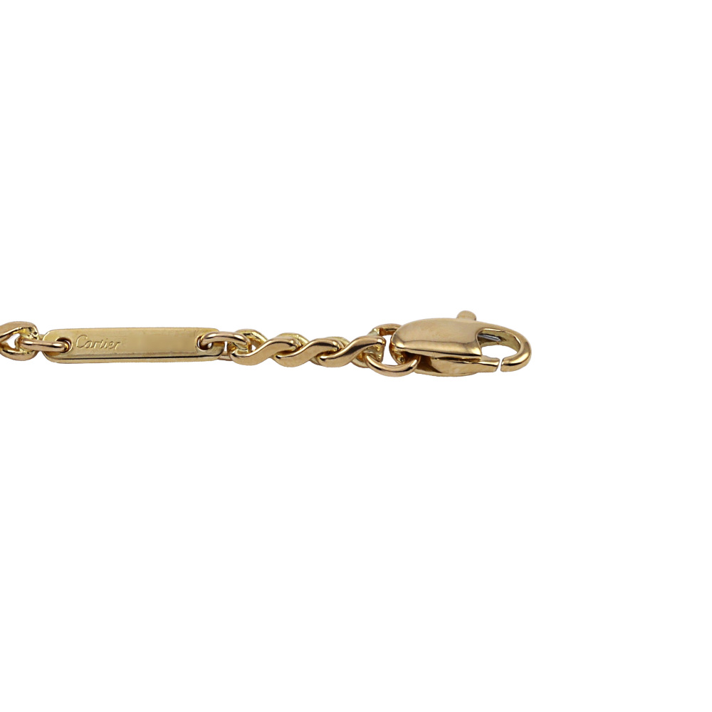 Cartier Twist K18YG Yellow Gold Necklace