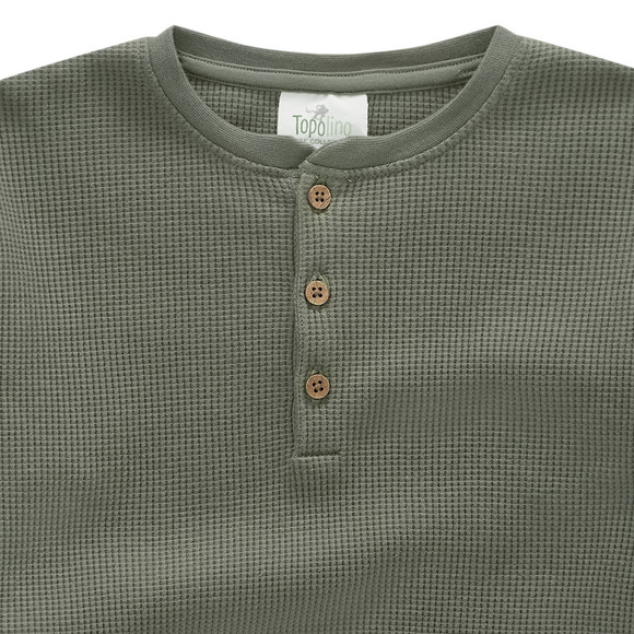 Topolino Pure Collection Jungen Langarmshirt aus Waffel-Piqué