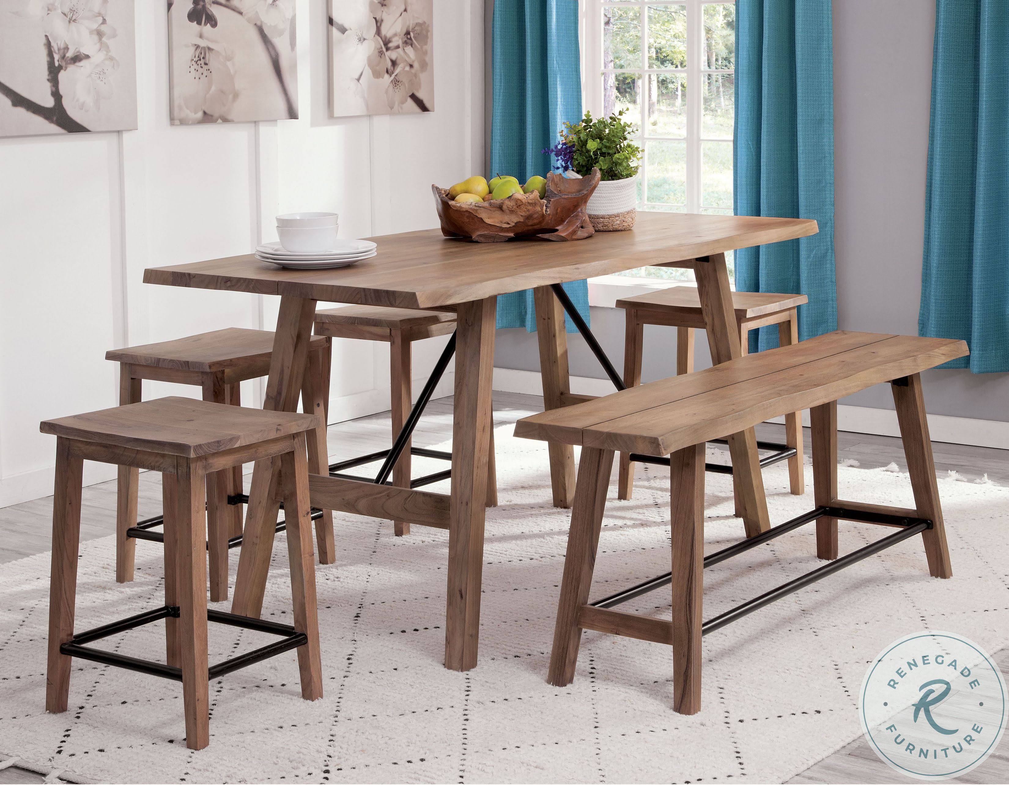Steve Silver Tahoe Natural Backless Counter Height Stool