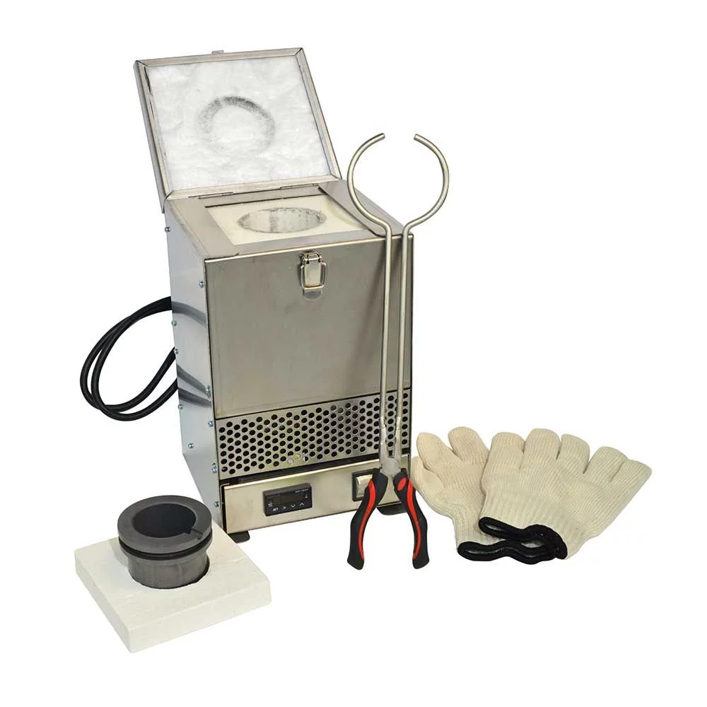 Hardin HD-234SS Hardin HD-234SS Stainless Steel Tabletop Melting Furnace with 2kg Crucible 110V