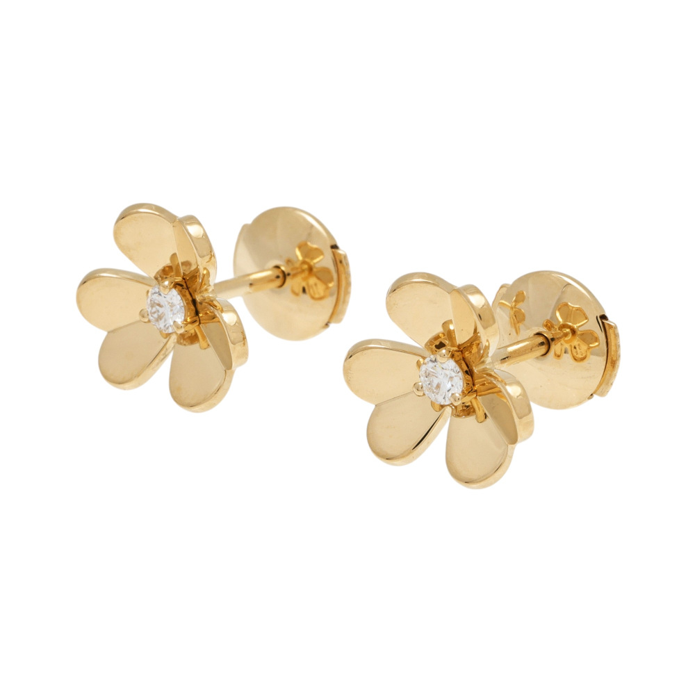 Van Cleef & Arpels Frivole Earrings 18K Yellow Gold VCARP0J300