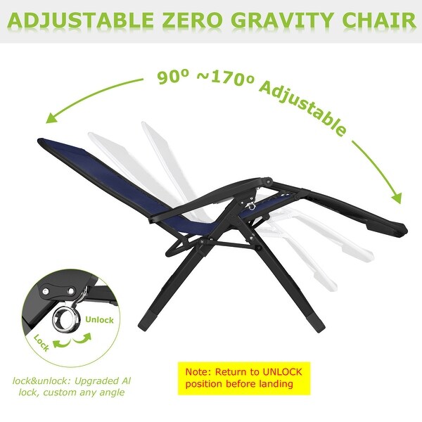 33In Patio Reclining Chaise Lounge with Removable Cushion