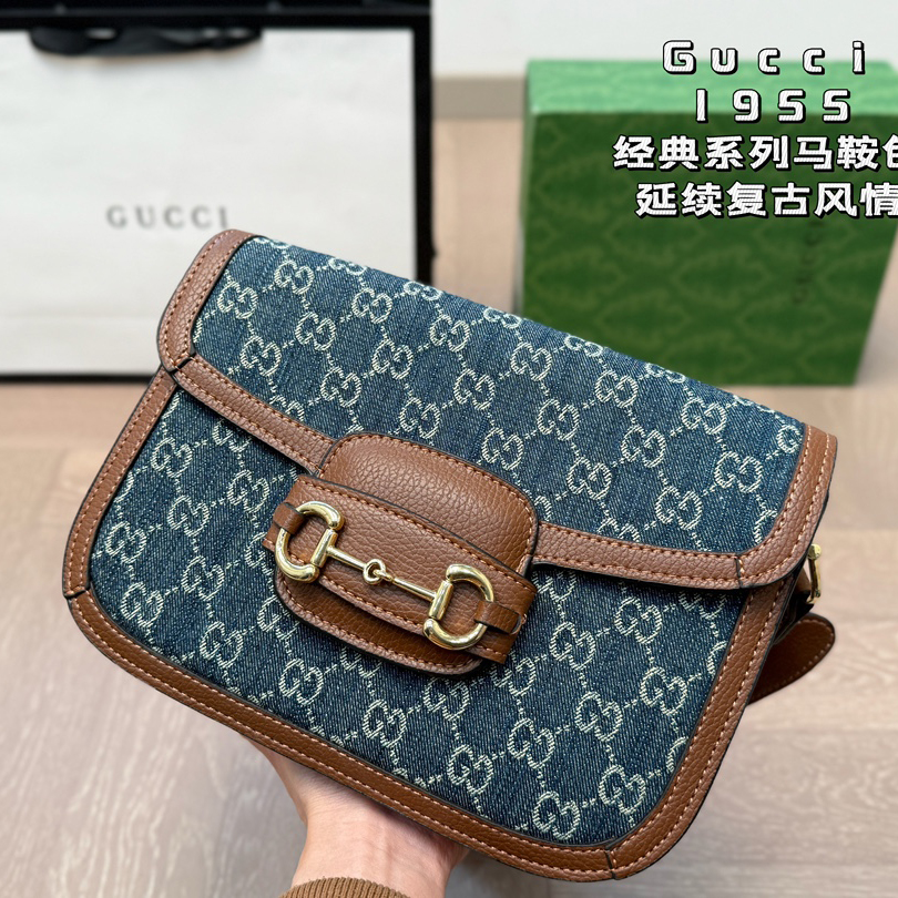 Gucci 1955 saddle shoulder bag - cnluxepick