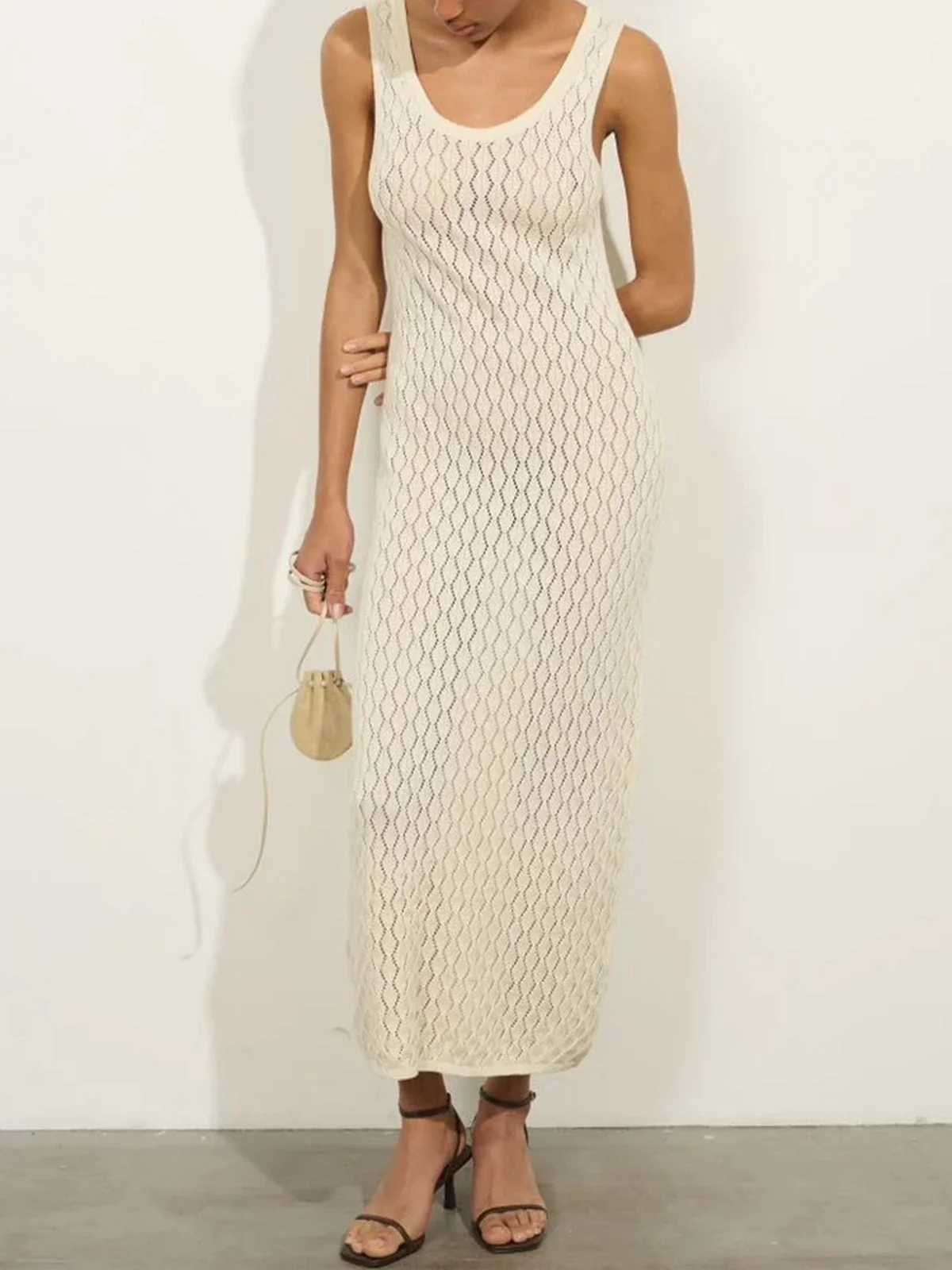 Crochet Maxi Dress | Beach Cover UpClistos