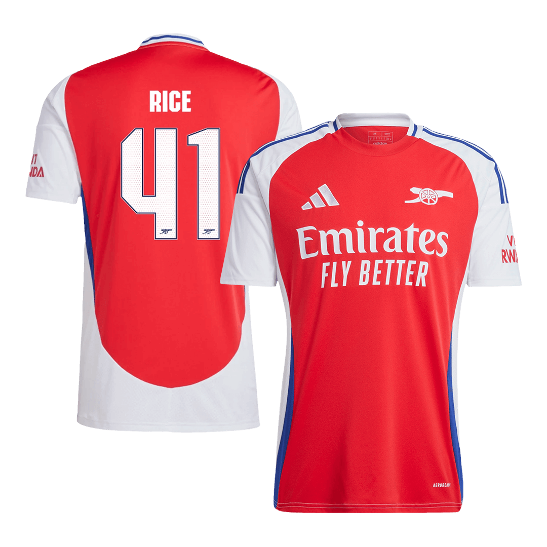 RICE #41 Arsenal Home Soccer Jersey -UCL