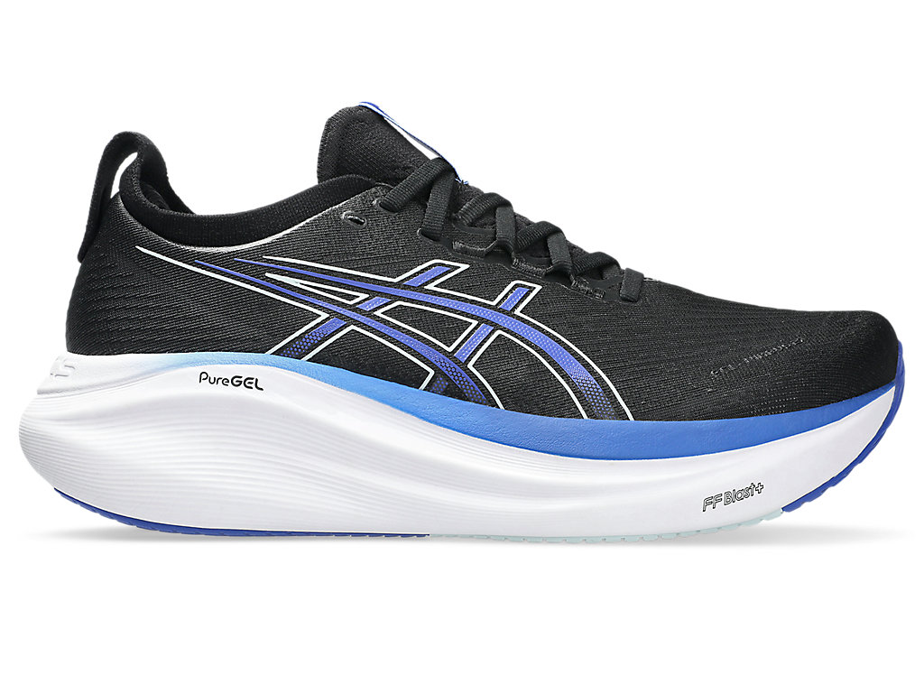 ASICS GEL-NIMBUS 27 Running Shoes BLACK/DARK COBALT 1011B958-006
