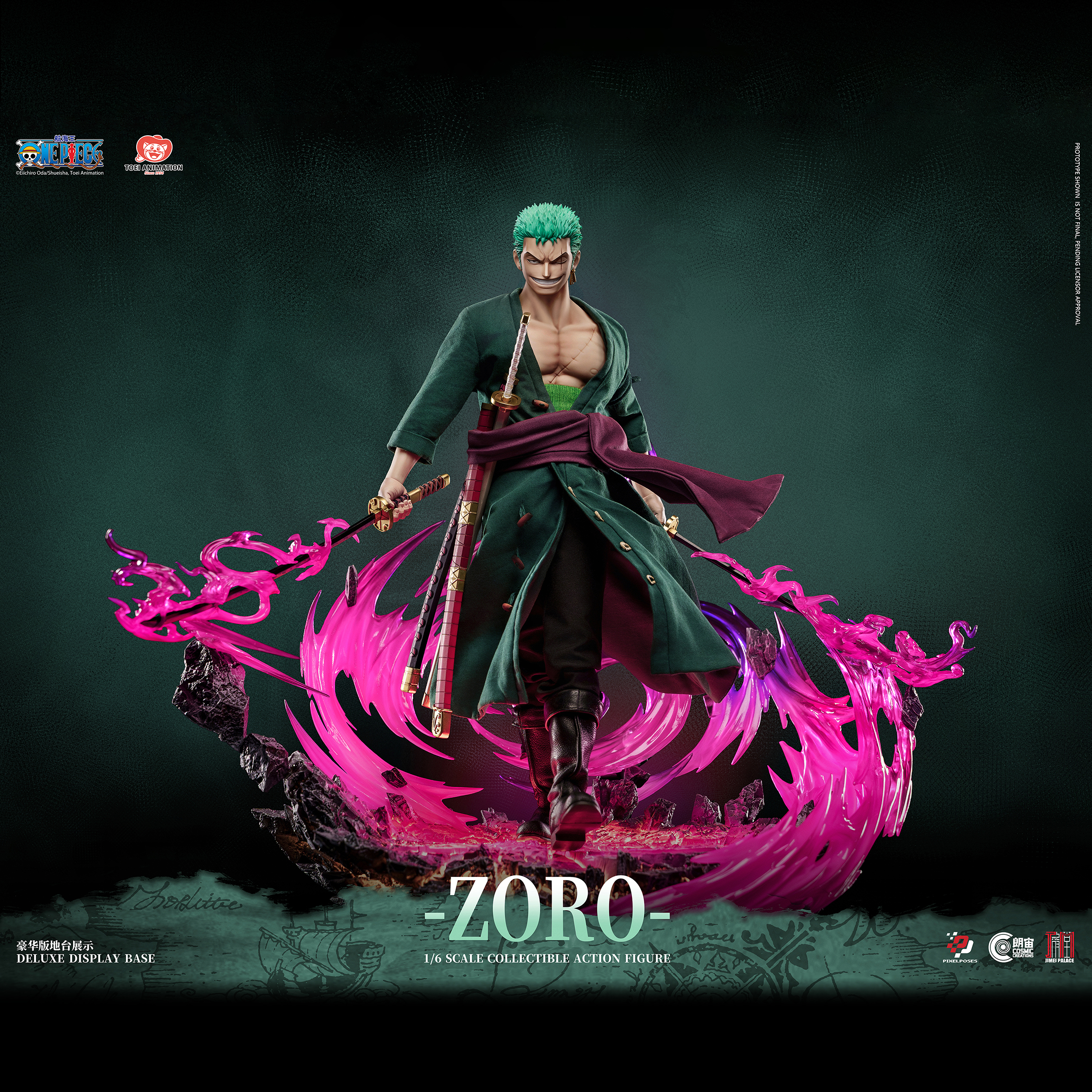Officially Licensed 《ONE PIECE》Pixel Poses Roronoa Zoro 1/6