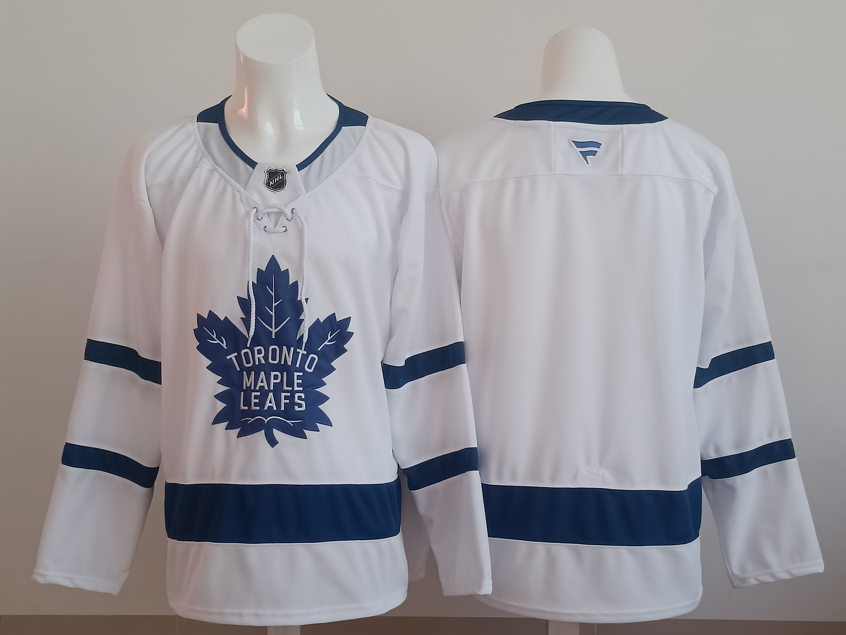 Men's Toronto Maple Leafs Fanatics White Away Premium Blank Jersey