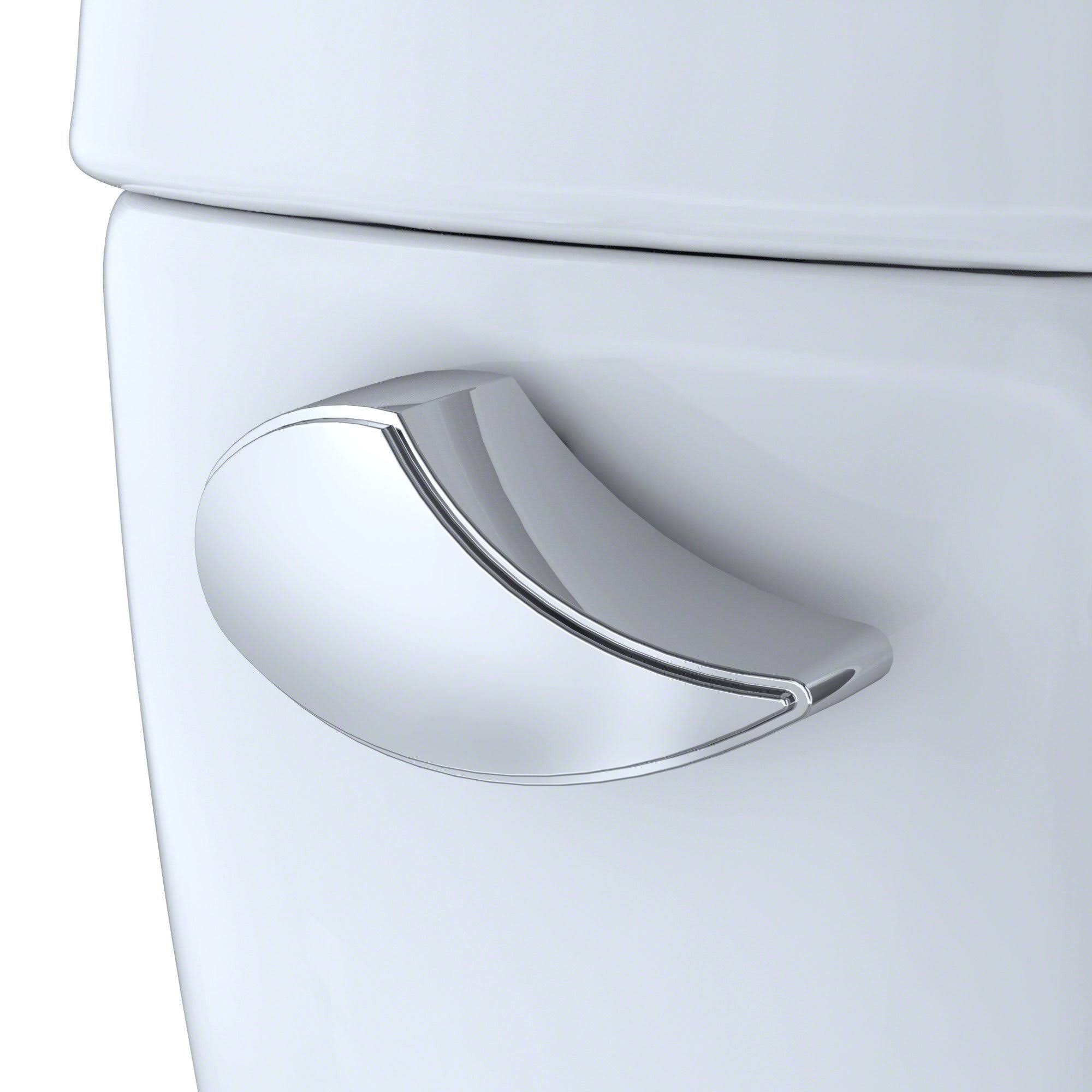Toto CST744EL#01 Eco Drake Two-Piece Elongated 1.28 GPF ADA Compliant Toilet, Cotton White