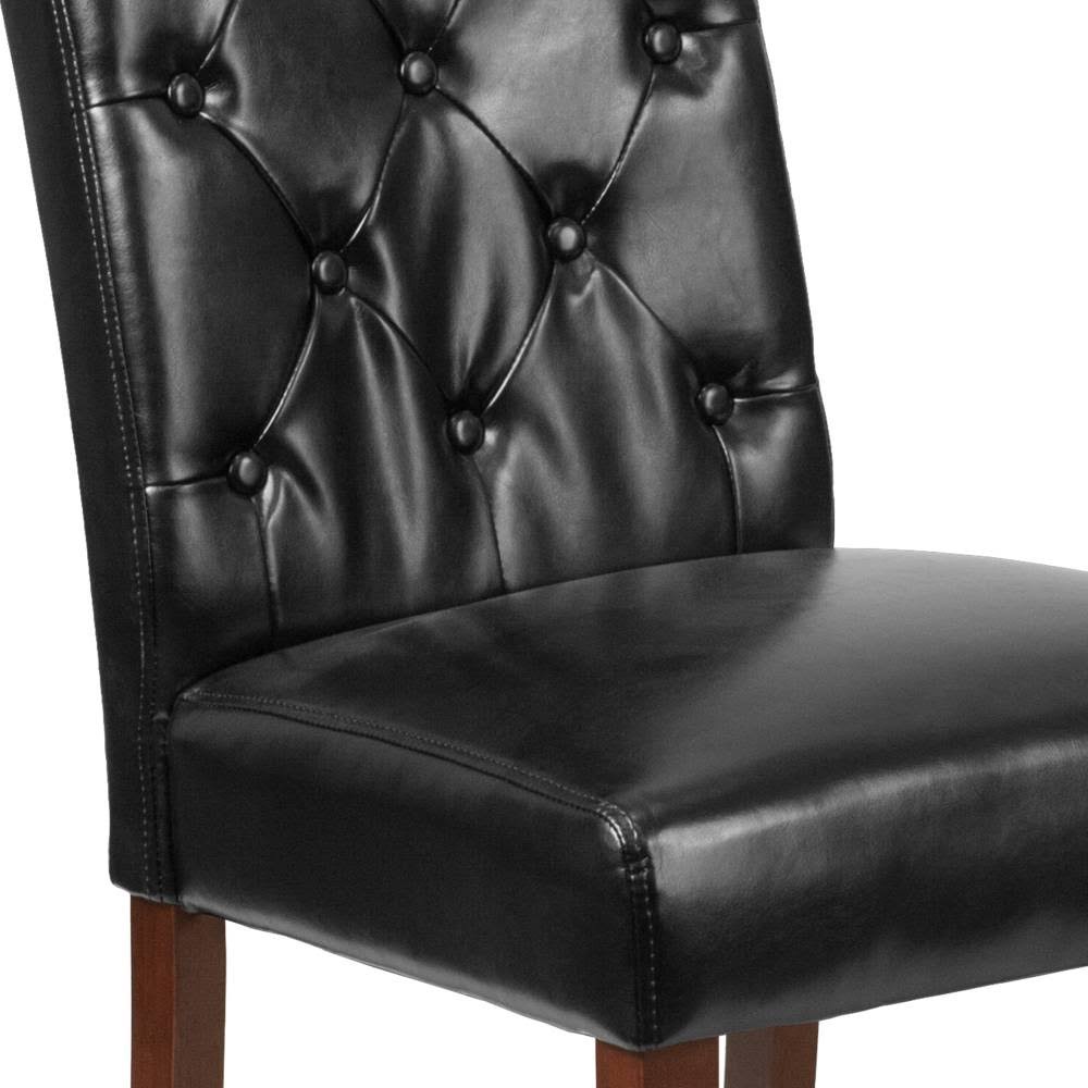 Flash Furniture Hercules Grove Park Brown Fabric Tufted Parsons Chair