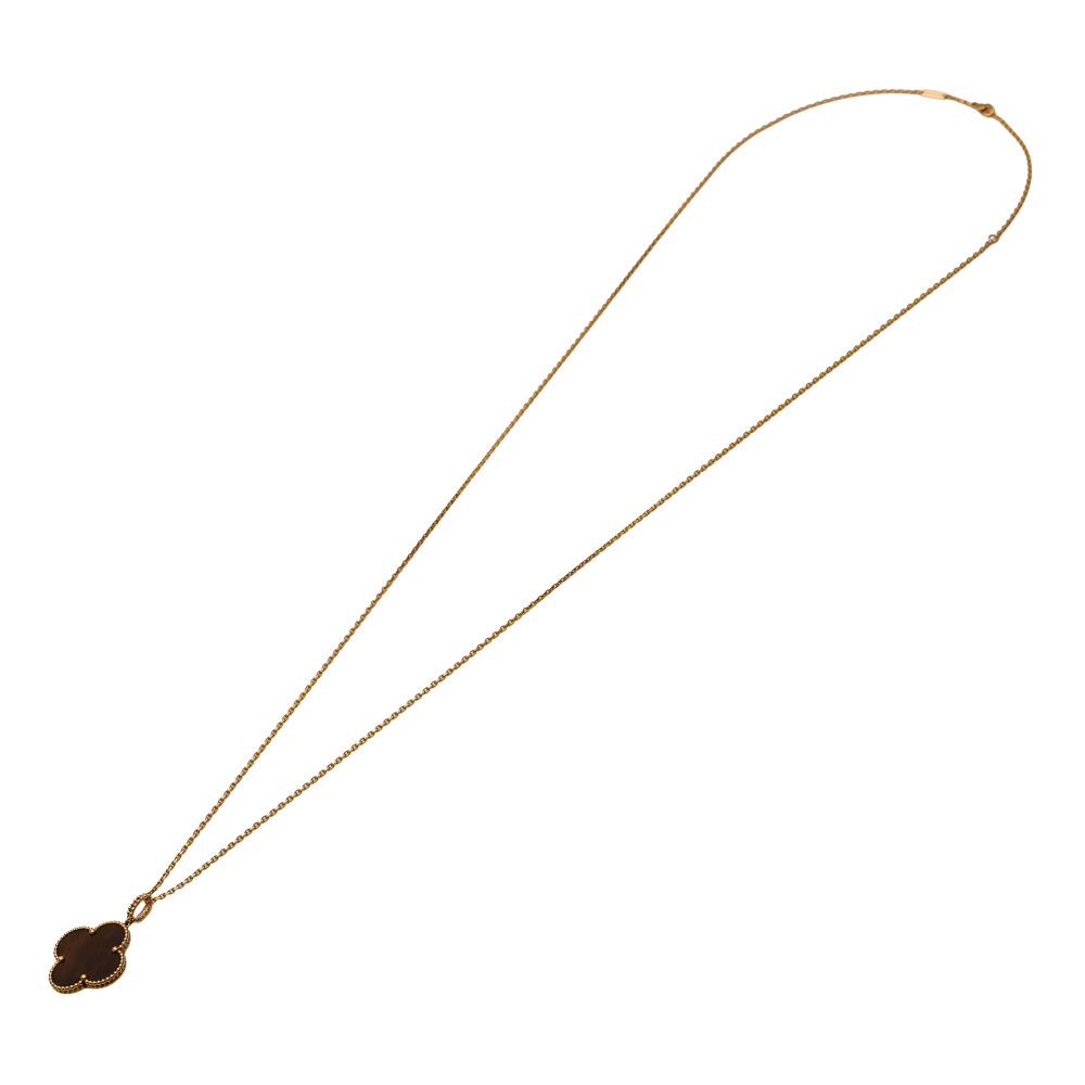 Van Cleef & Arpels Magic Alhambra Necklace 1 Motif Letterwood 18K Rose Gold VCARO3M700