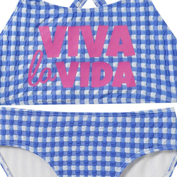 Jonas Nielsen Mädchen Bikini mit Schriftzug