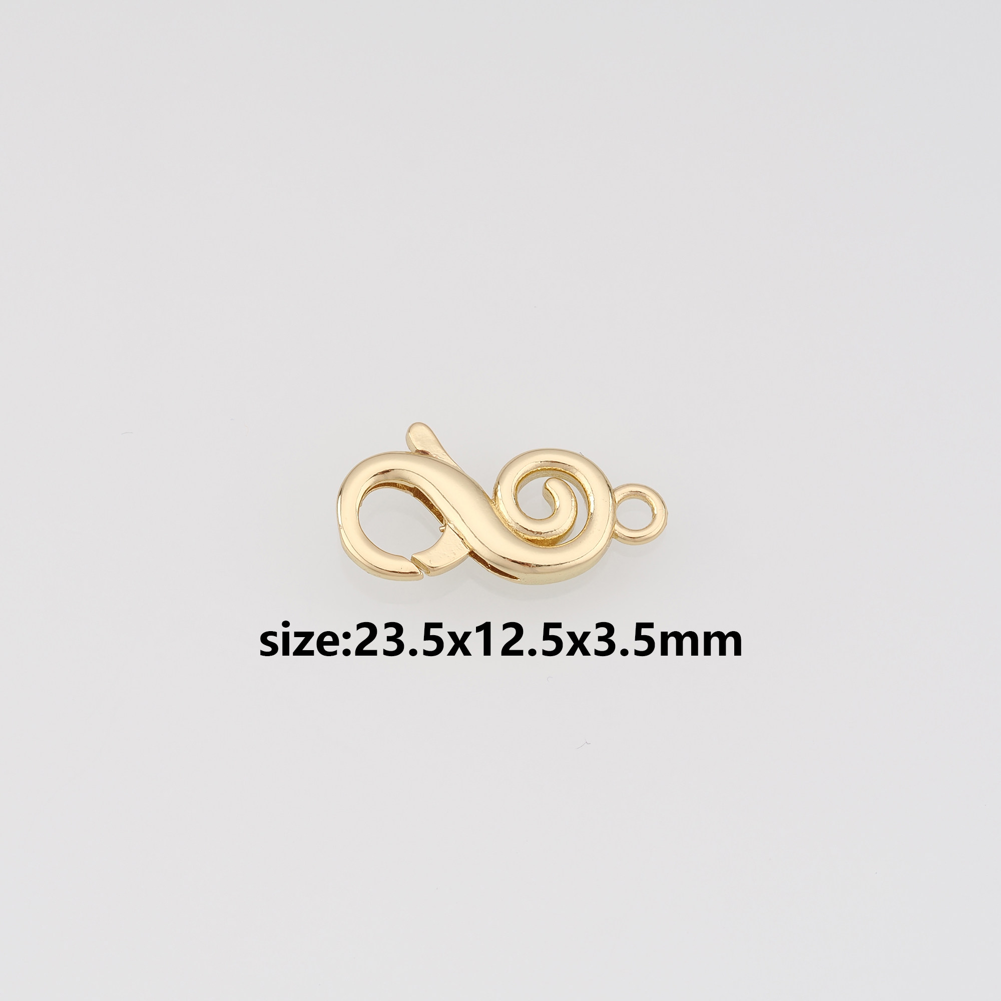 18K Gold Filled Lobster Claw Clasp,Lobster Clasp Lock,Spring Buckle for DIY Jewelry Necklace Bracelet