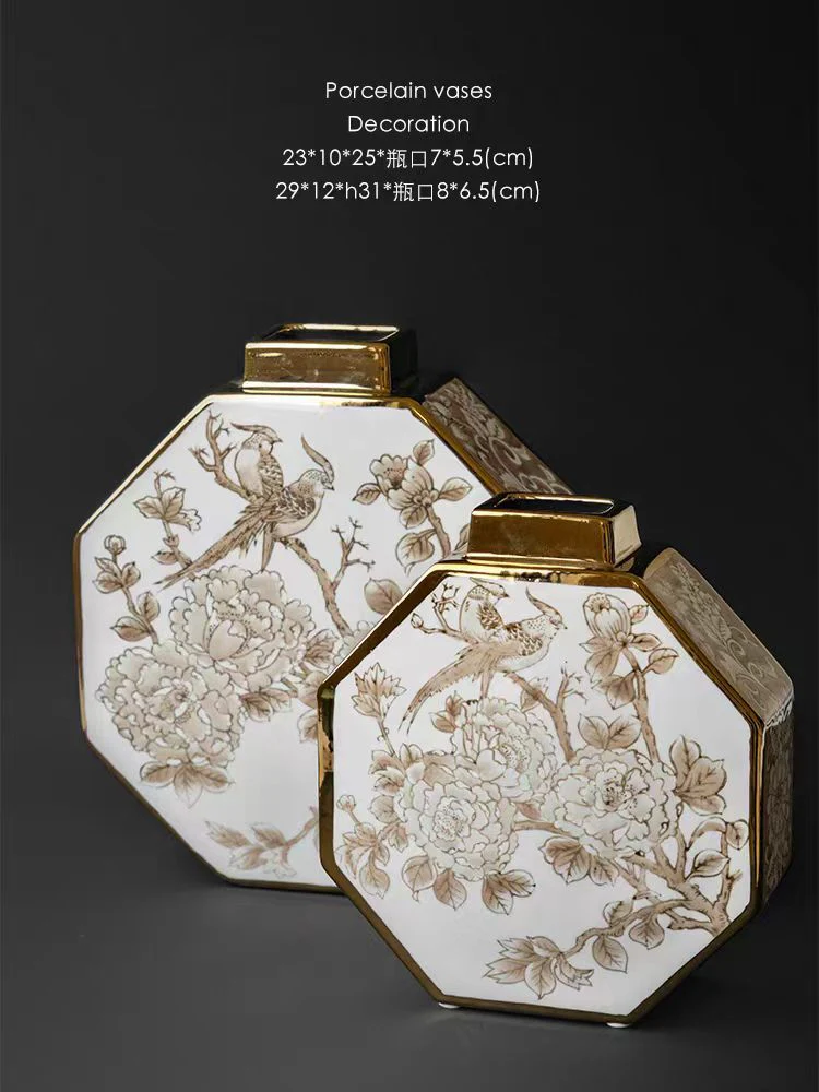 DC091 - Gilded White Porcelain! Oriental Paris Grisaille New Chinese Style 