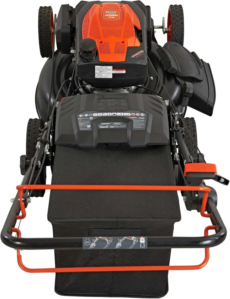 YARDMAX 22-Inch Gas Self-Propelled Mower – 201cc Engine, 6-Speed CVT, 3-in-1 Functionality