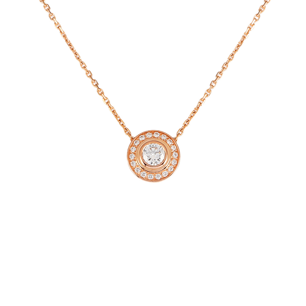 Cartier Damour (diamant Leger) Necklace 18K Rose Gold Diamond N7412200