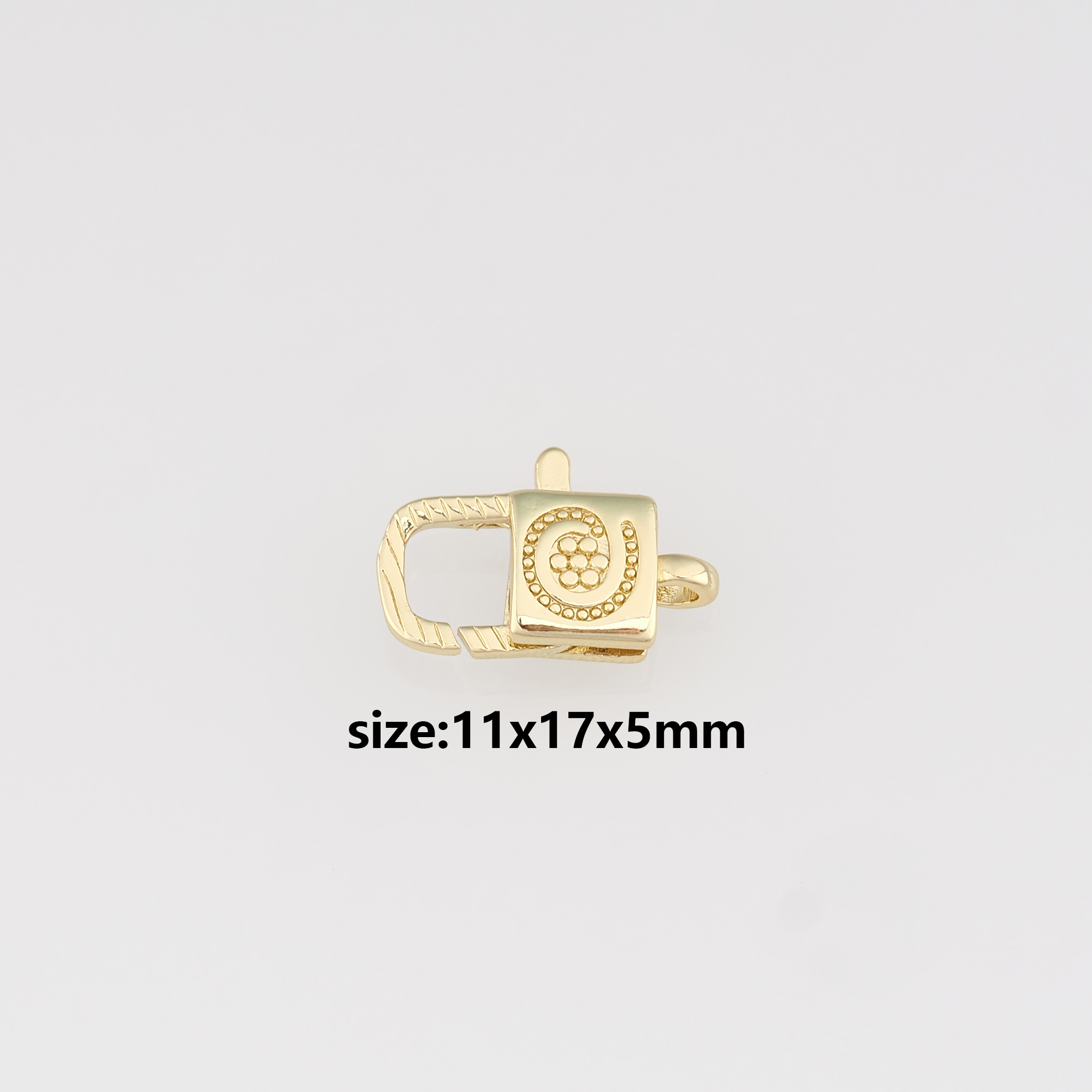 18K Gold Filled Lobster Claw Clasp,Lobster Clasp Lock,Spring Buckle for DIY Jewelry Necklace Bracelet