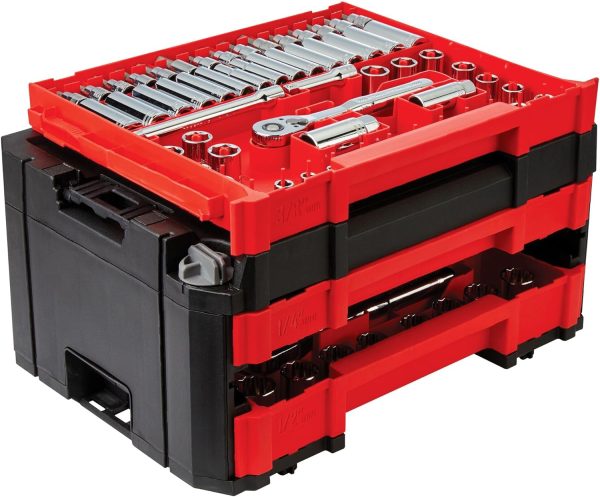 262-Piece Mechanic Tool Set, Master Socket Set with 3-Drawer VERSASTACK Tool Box, SAE/Metric Set (CMMT45309)