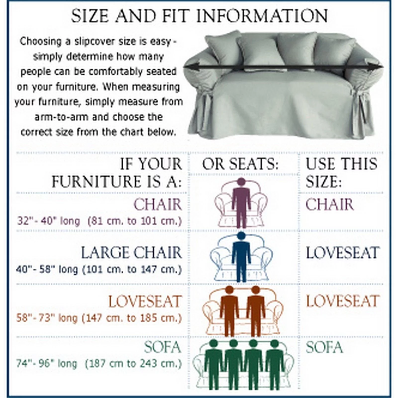 Cotton Dock Round Arm Slipcover for Sofa, Loveseat and Chair
